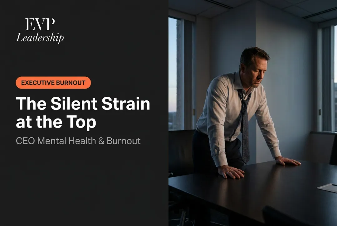 The Silent Strain at the Top: CEO Mental Health & Burnout