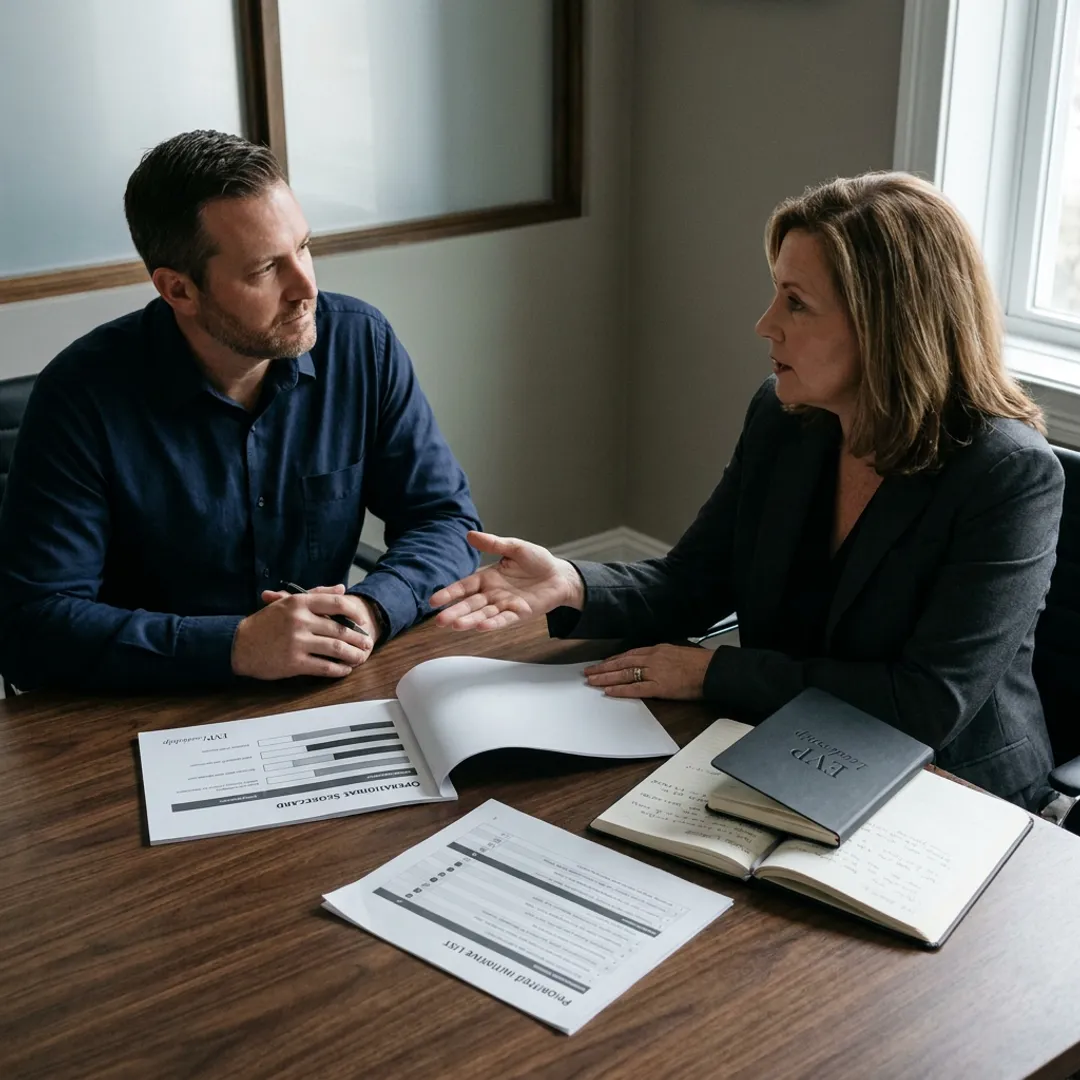 Business growth planning with executive leadership team