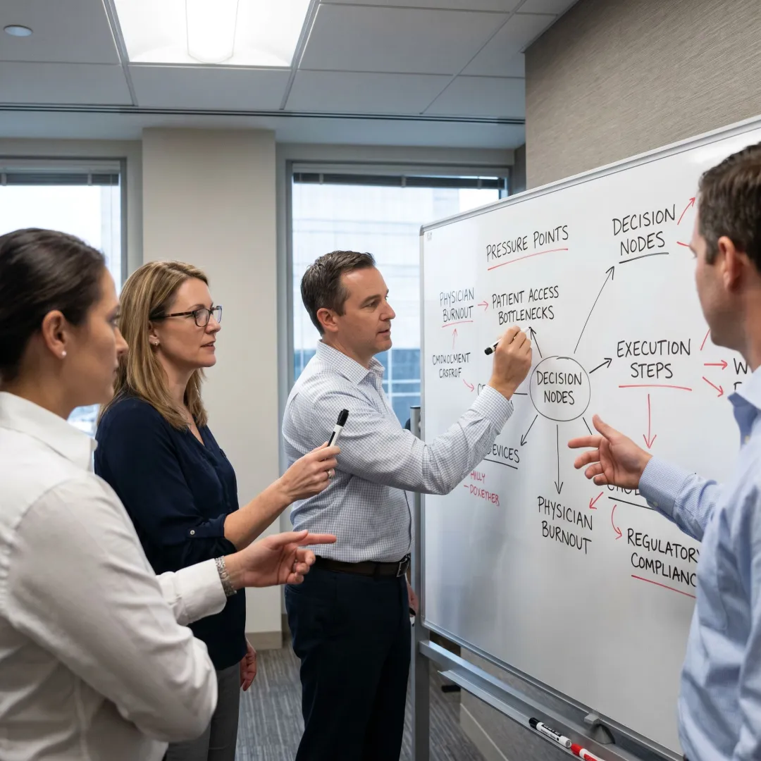 Executive coaching process with leadership facilitator
