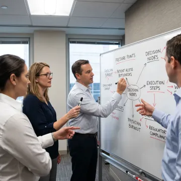 Executive coaching process with leadership facilitator