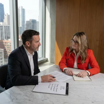 Executive leadership coaching session in Chicago