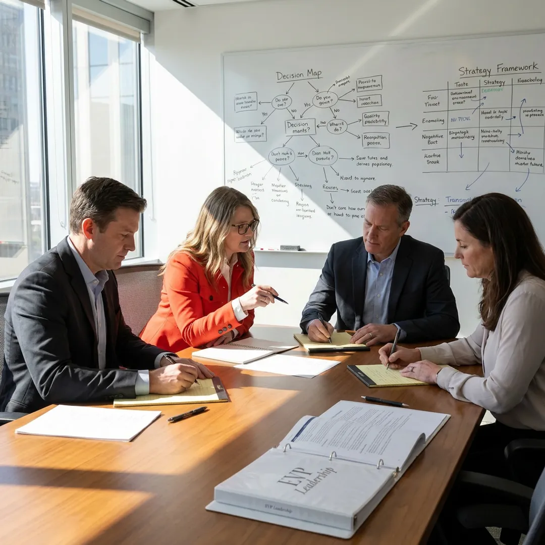 Executive coaching process with leadership strategy framework