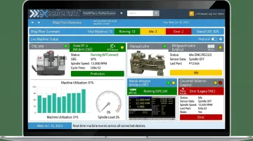 Excellerant machine monitoring platform connecting legacy and modern CNC machines