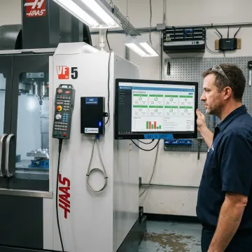 Haas CNC connected to DNC software