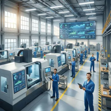 Manufacturing facility with integrated digital systems and connected machinery
