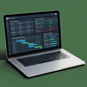 Manufacturing work order software dashboard