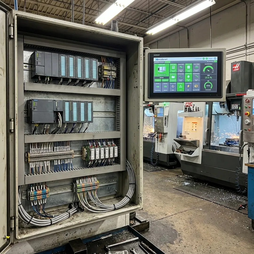 PLC network communication in a manufacturing shop