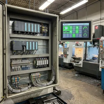 PLC network communication in a manufacturing shop