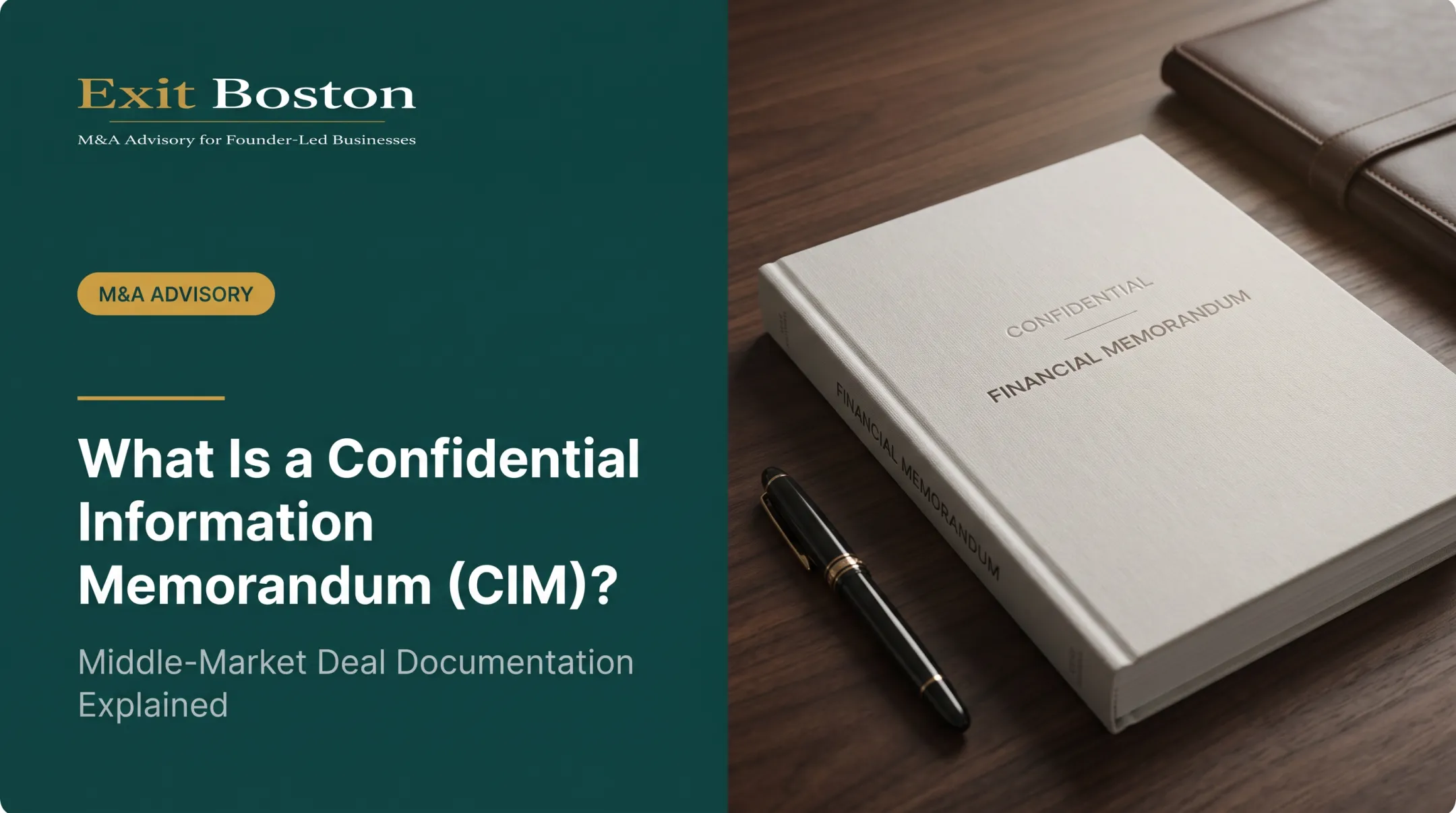 What Is a Confidential Information Memorandum (CIM)?