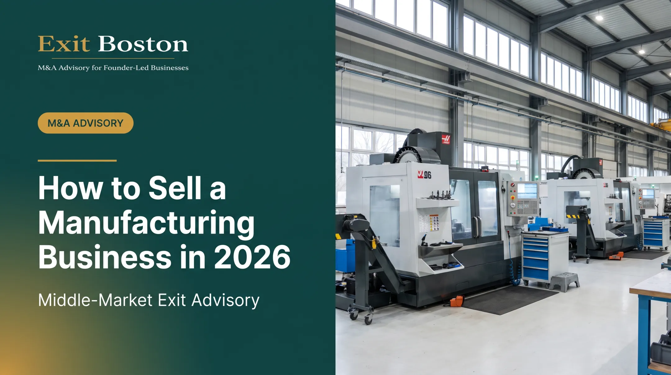 How to Sell a Manufacturing Business in 2026