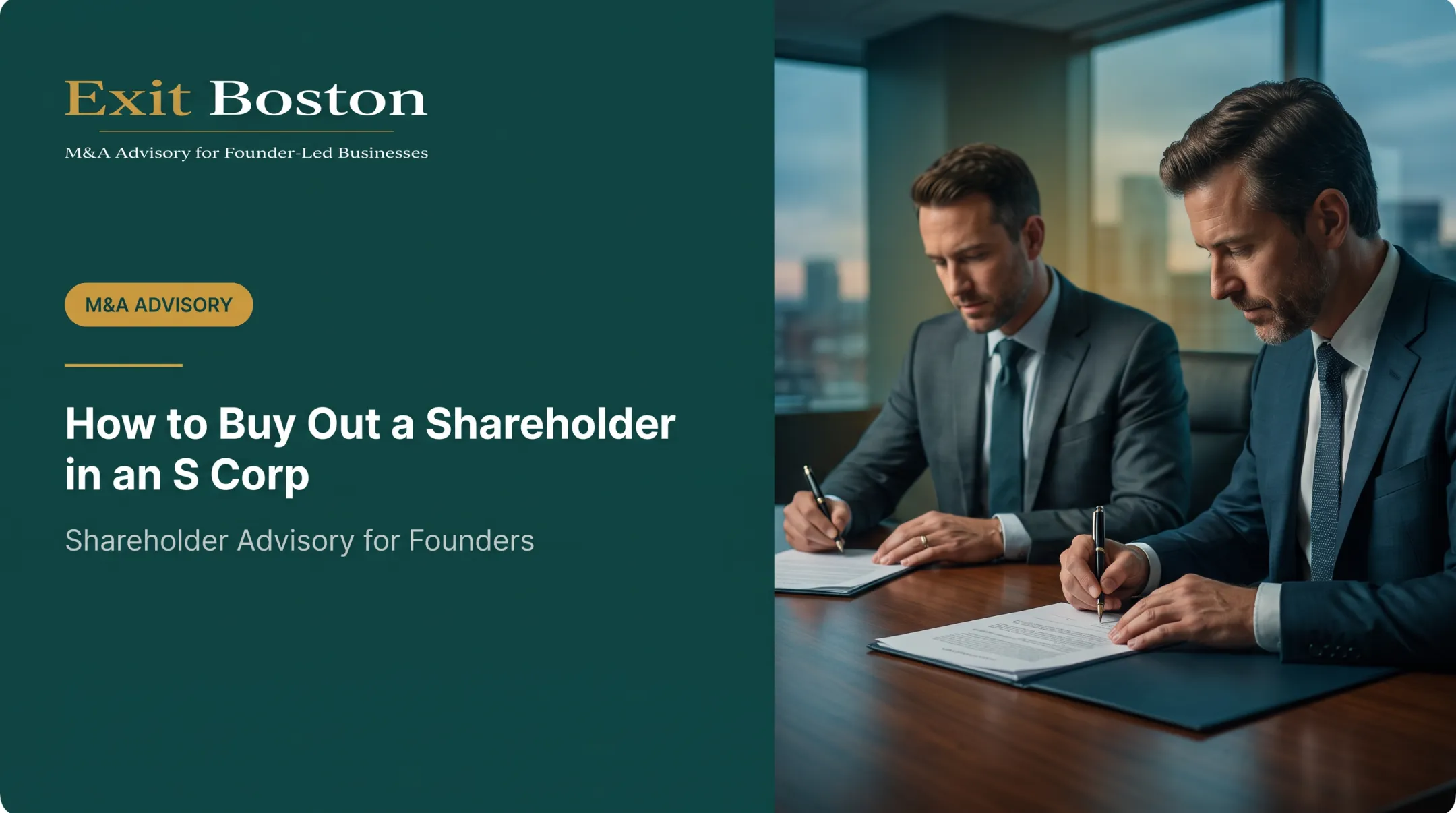 How to Buy Out a Shareholder in an S Corp