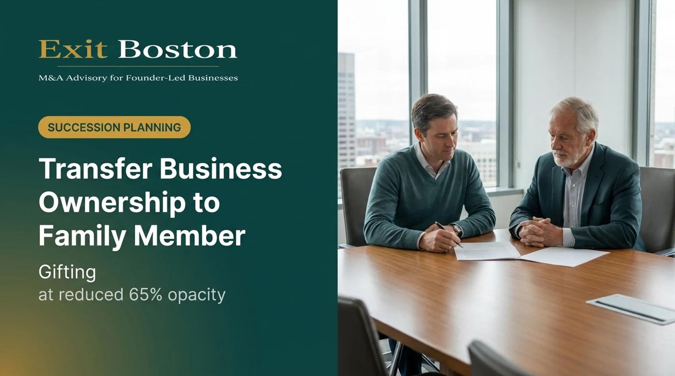 Transfer Business Ownership to Family Member: Gifting