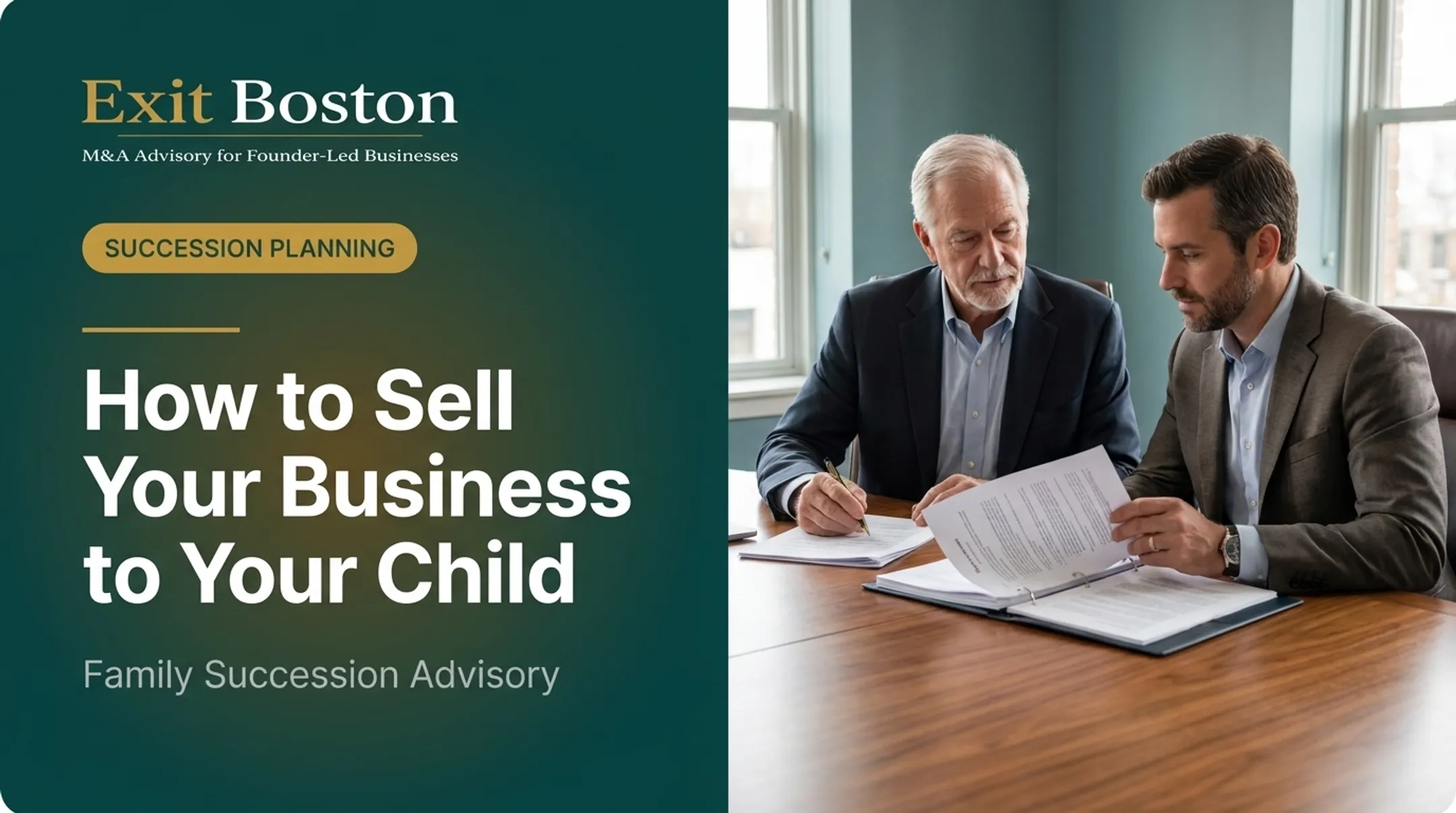 How to Sell Your Business to Your Child
