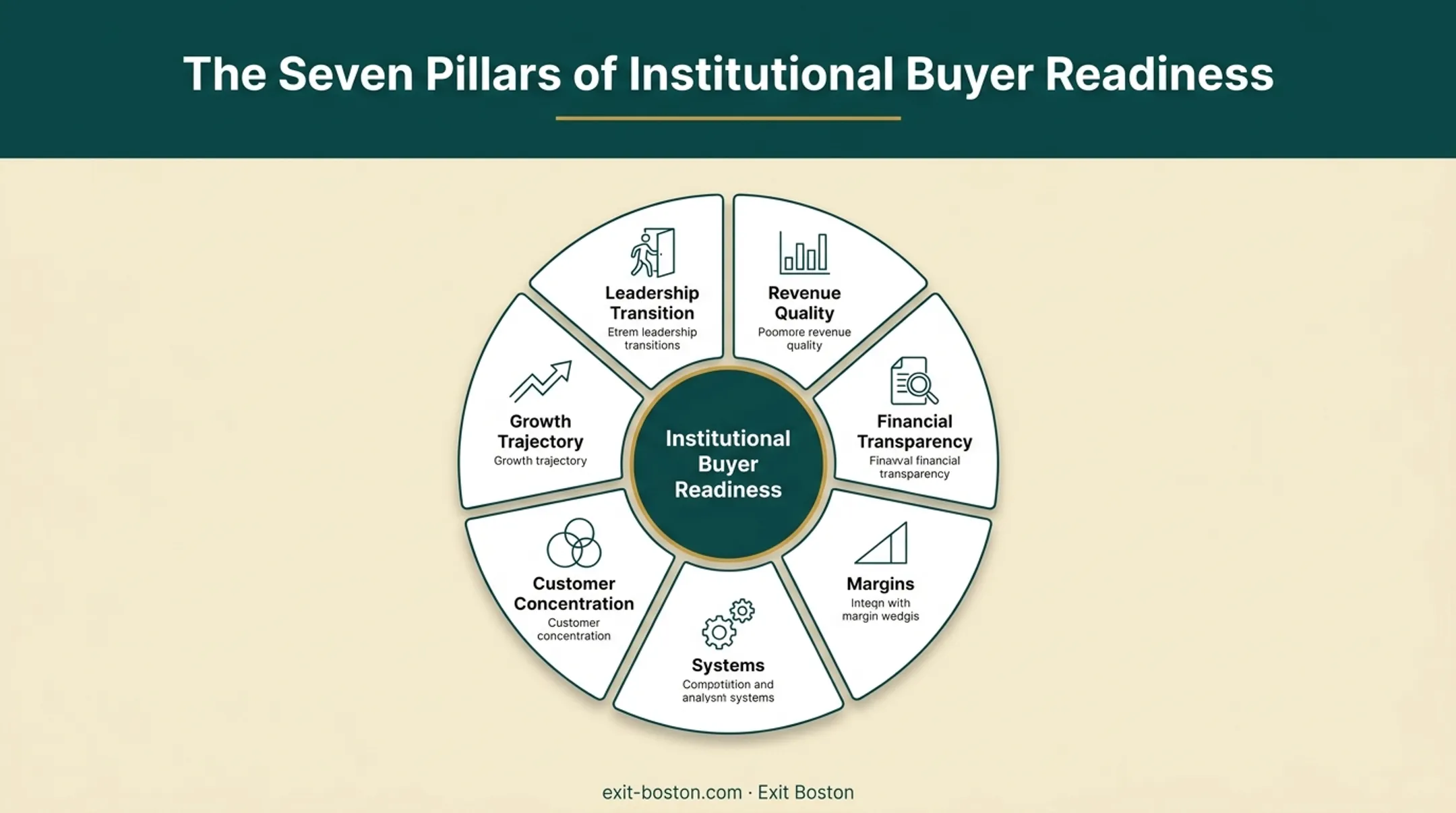 Seven Pillars framework for institutional-quality business exit readiness