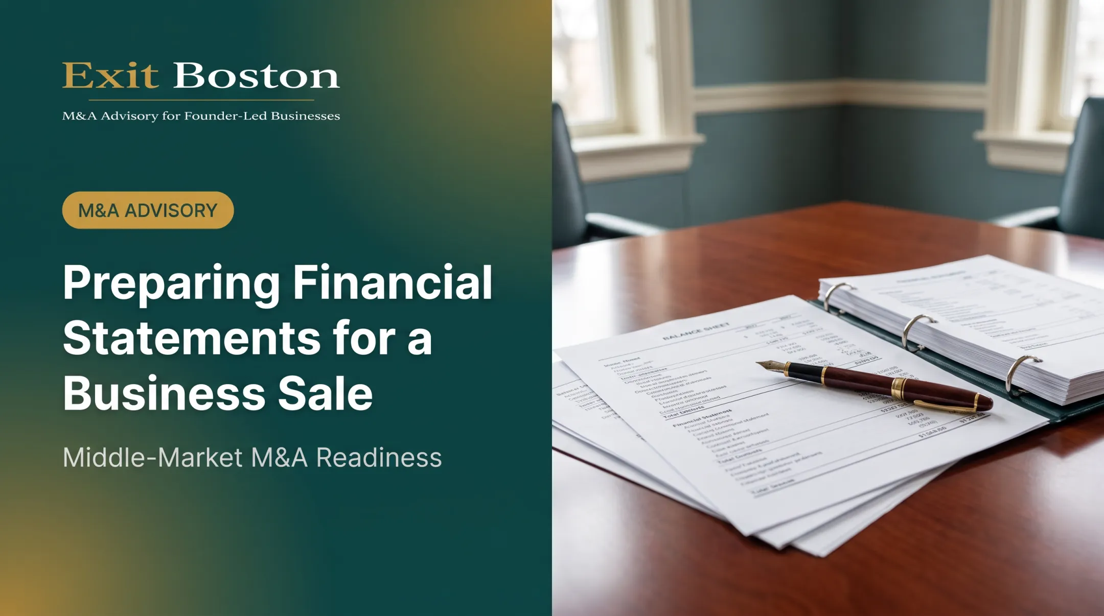 Preparing Financial Statements for a Business Sale