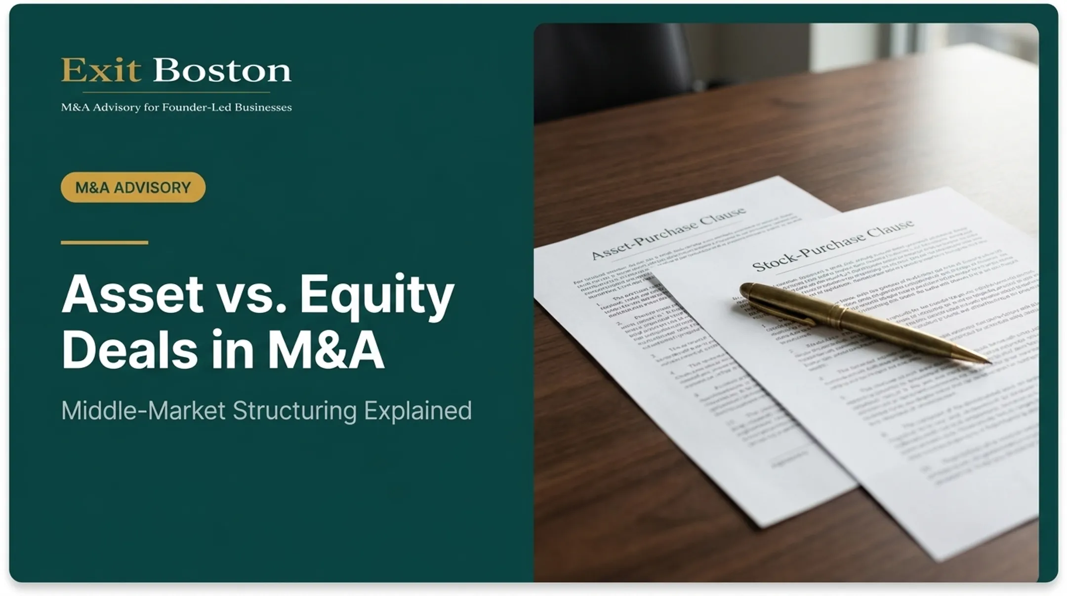 Asset vs. Equity Deals in M&A