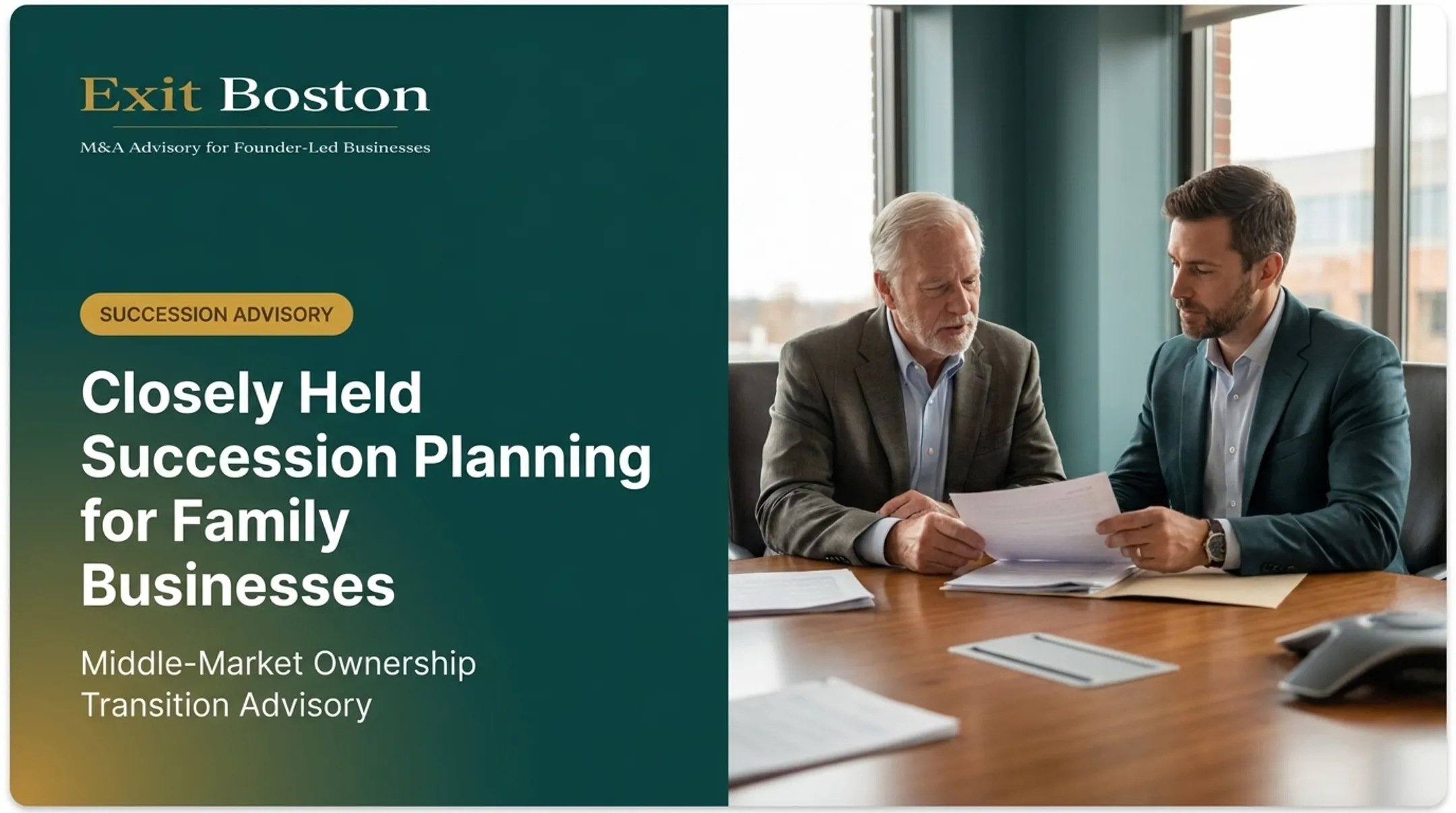 Closely Held Succession Planning for Family Businesses
