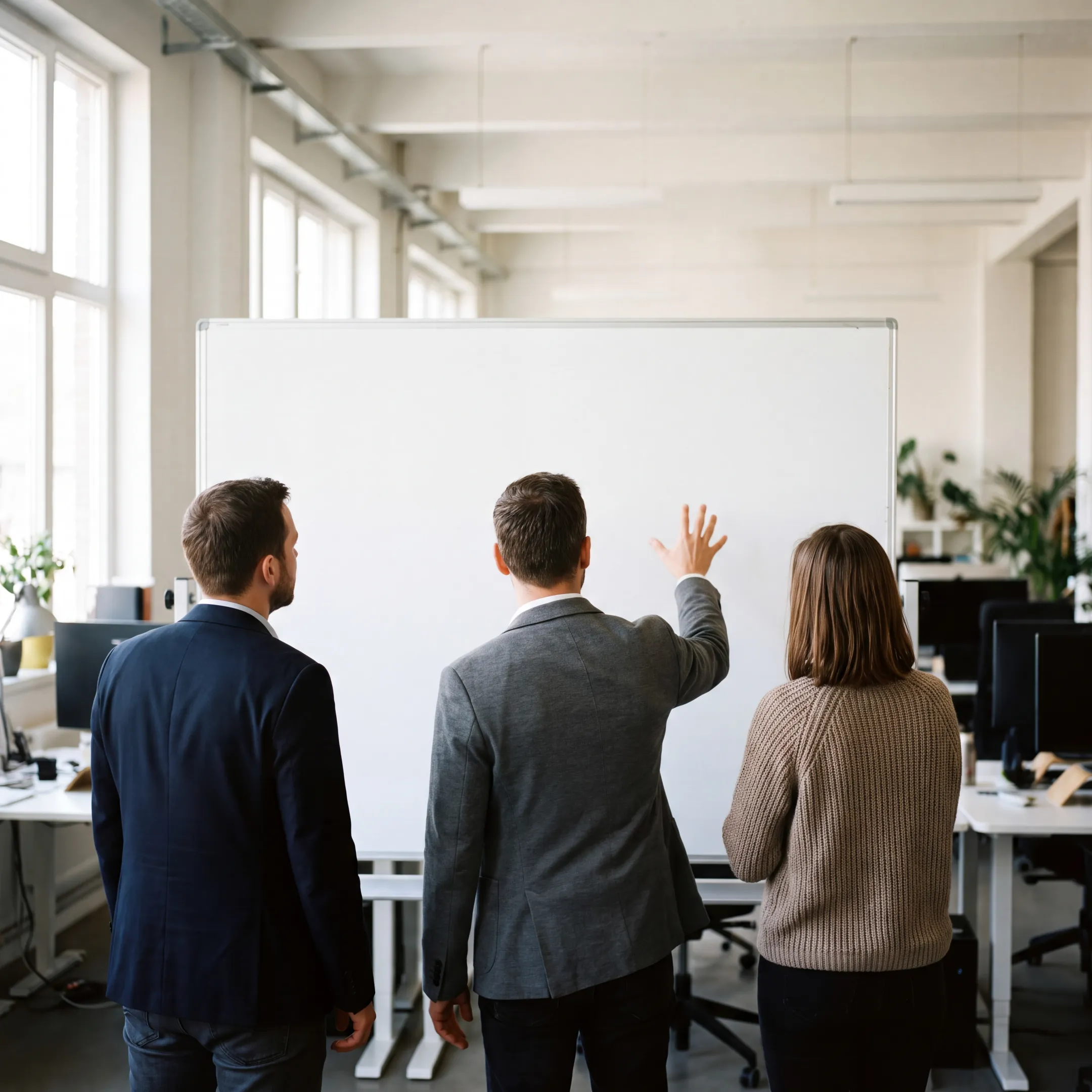 Business owners reviewing valuation reports