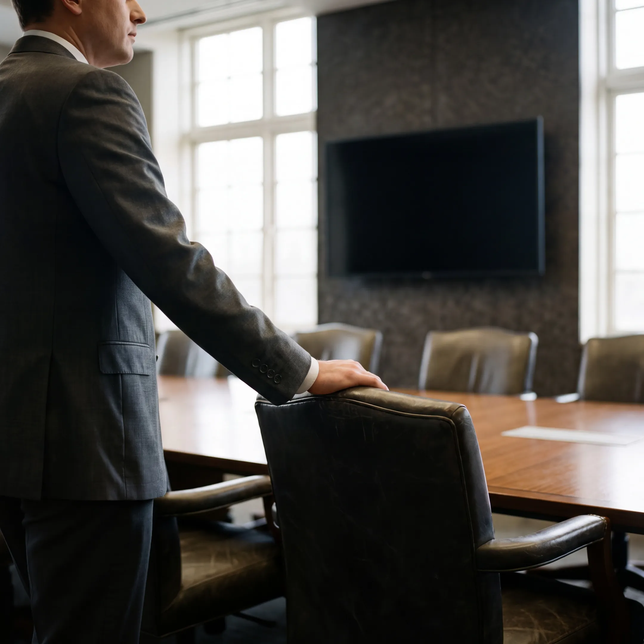 Business owners reviewing a sell-side M&A strategy