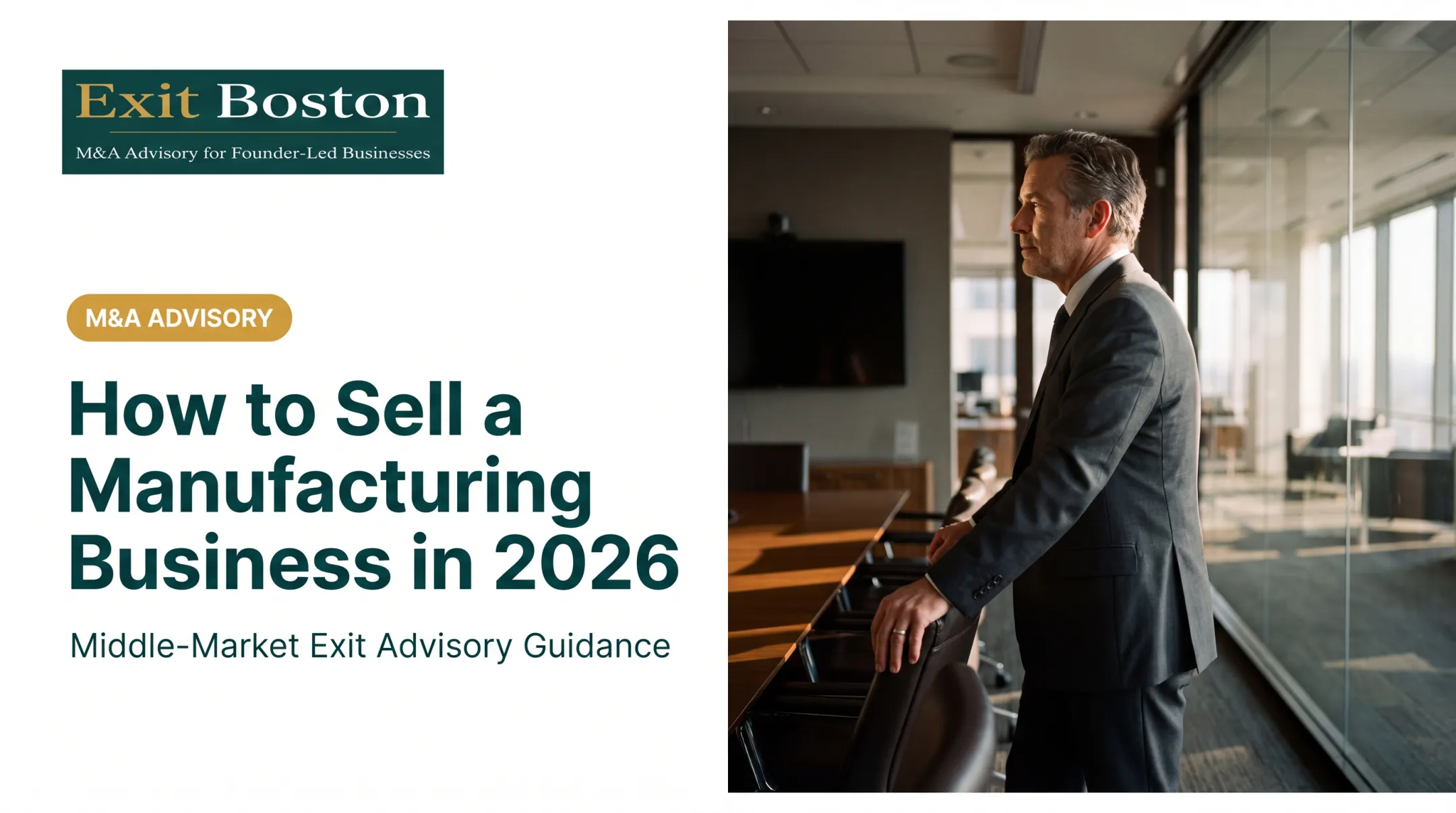 How to Sell a Manufacturing Business in 2026