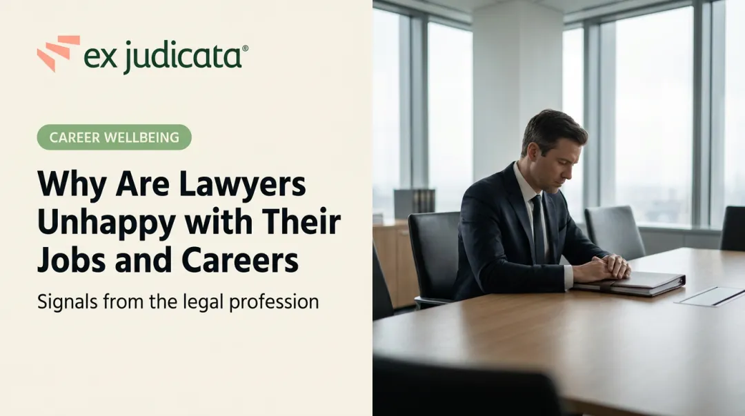 Why Are Lawyers Unhappy with Their Jobs and Careers