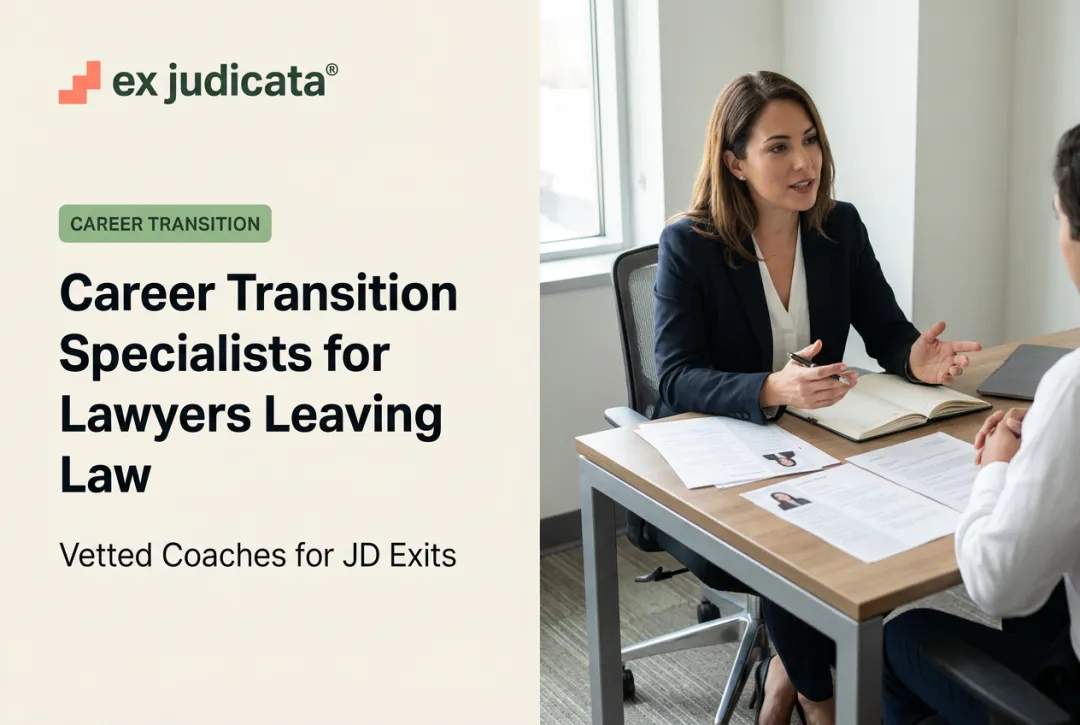 Career Transition Specialists for Lawyers Leaving Law