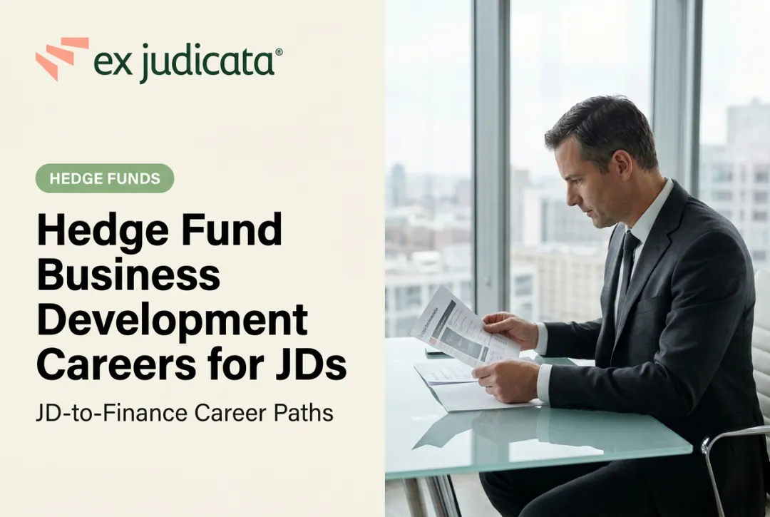 Hedge Fund Business Development Careers for JDs