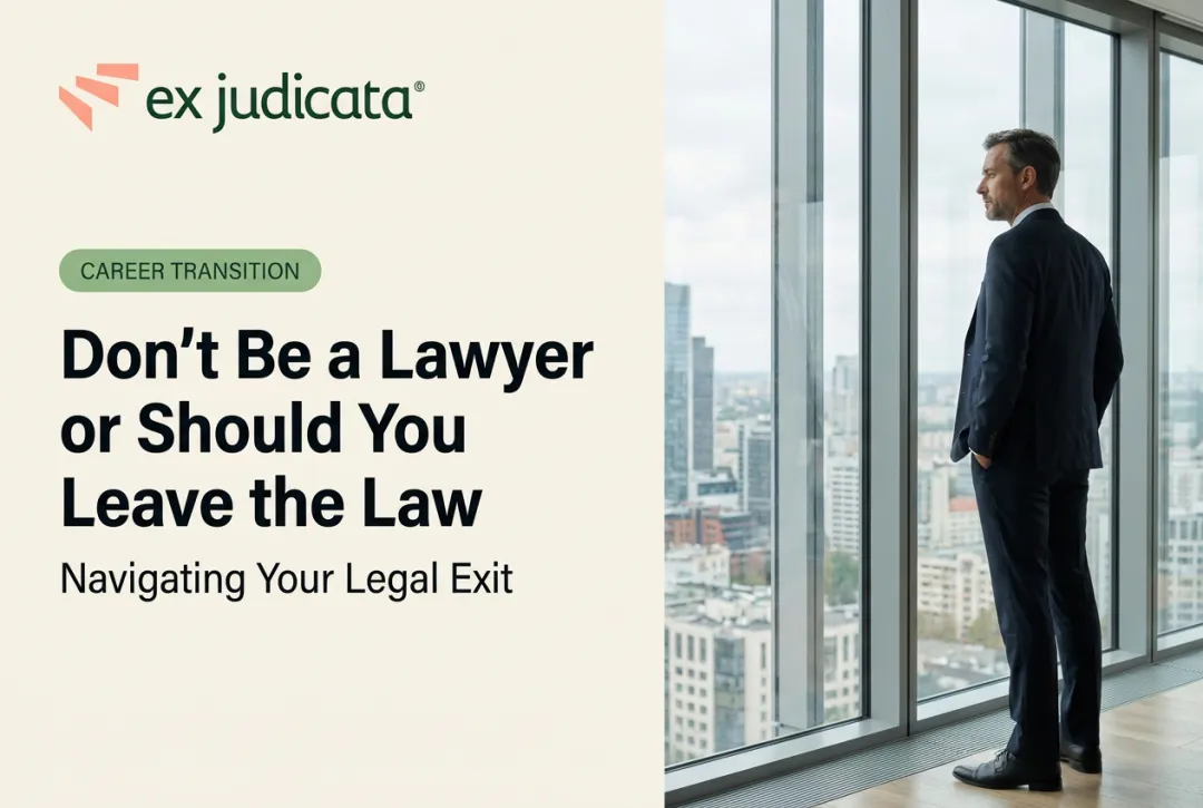 Don't Be a Lawyer or Should You Leave the Law