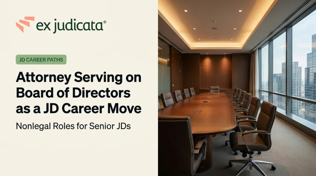 Attorney Serving on Board of Directors as a JD Career Move