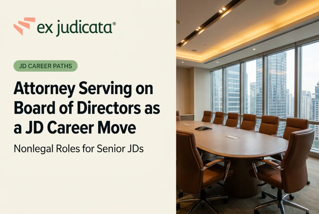 Attorney Serving on Board of Directors as a JD Career Move