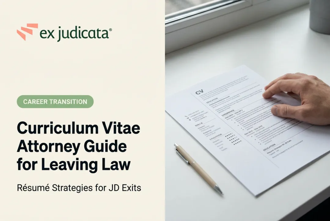 Curriculum Vitae Attorney Guide for Leaving Law