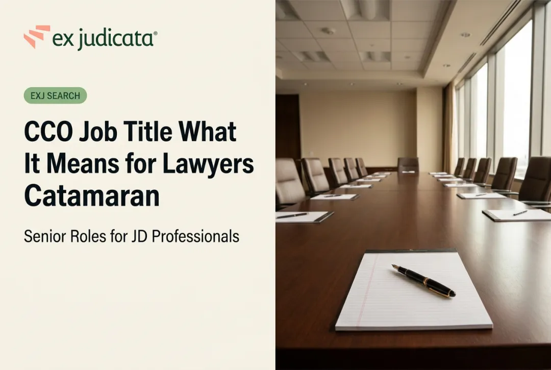 CCO Job Title What It Means for Lawyers