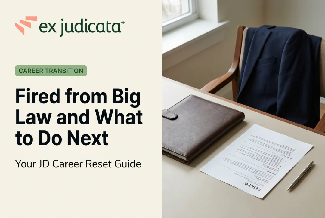 Fired from Big Law and What to Do Next
