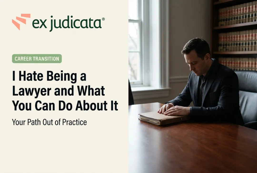 I Hate Being a Lawyer and What You Can Do About It