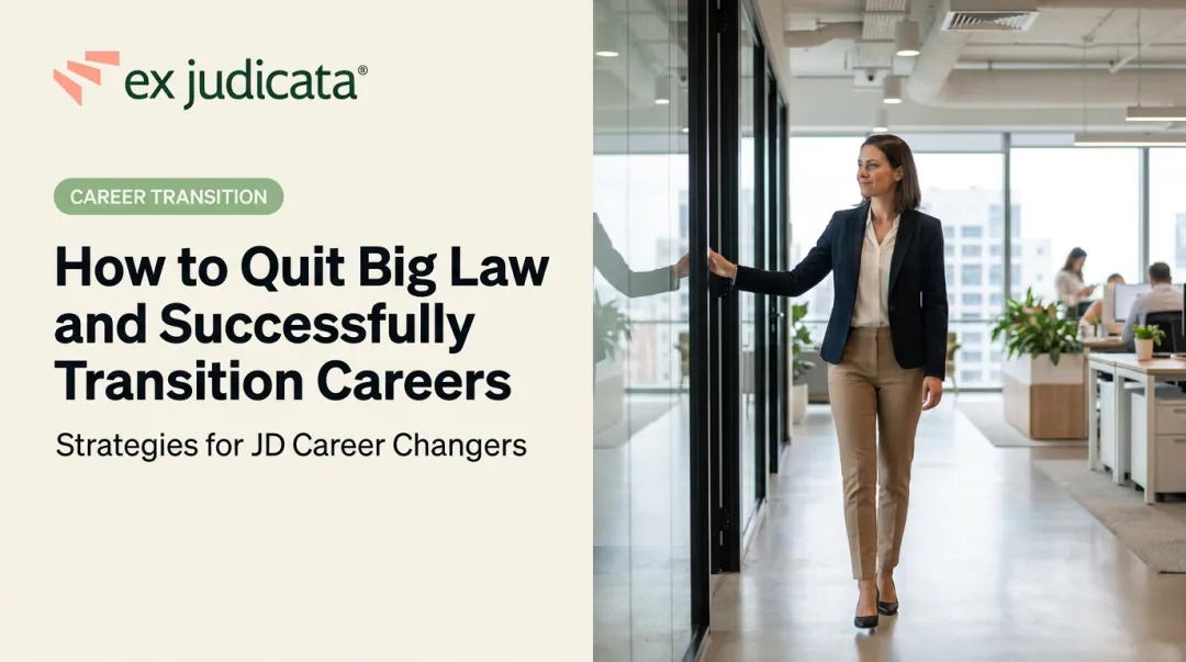 How to Quit Big Law and Successfully Transition Careers