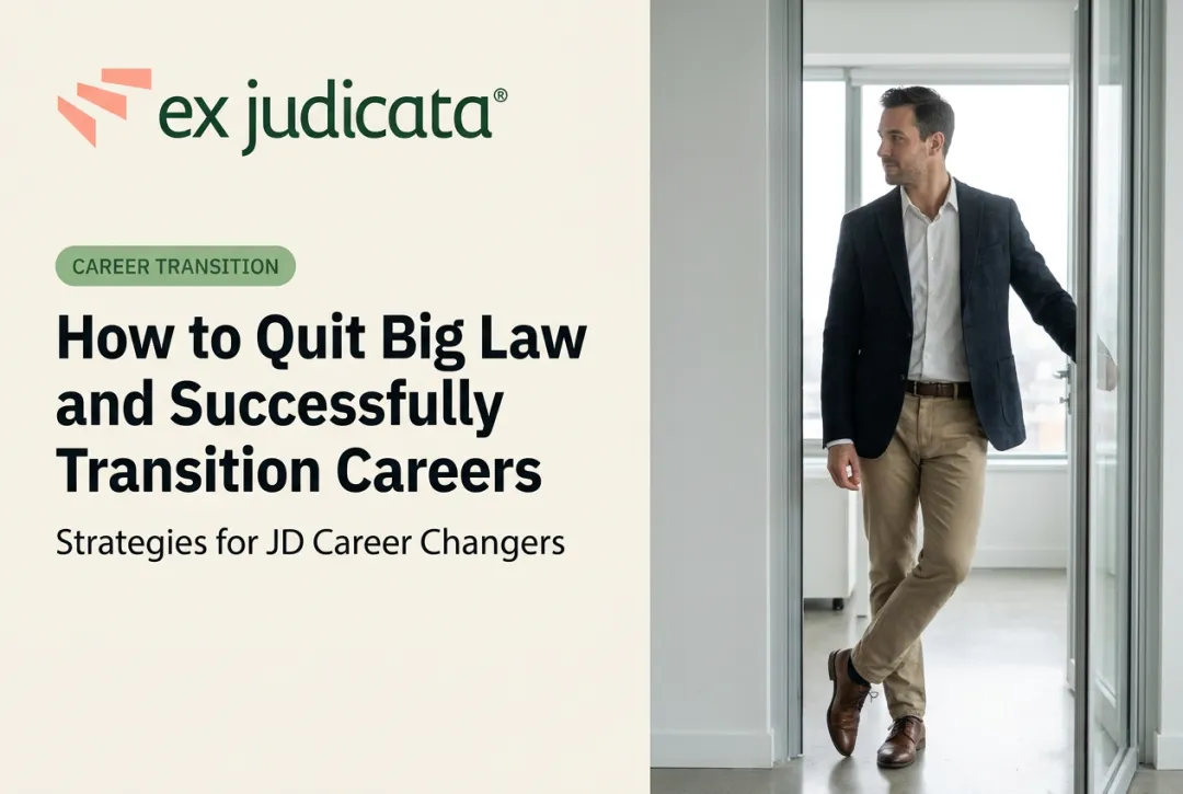 How to Quit Big Law and Successfully Transition Careers