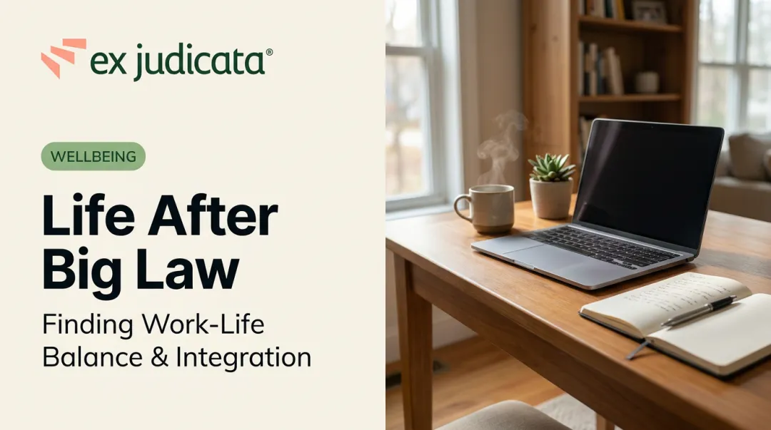 Life After Big Law: Finding Work-Life Balance & Integration