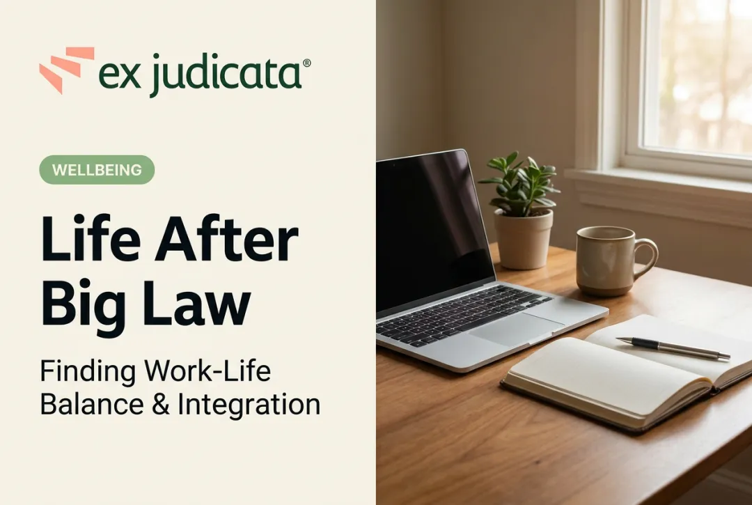 Life After Big Law: Finding Work-Life Balance & Integration