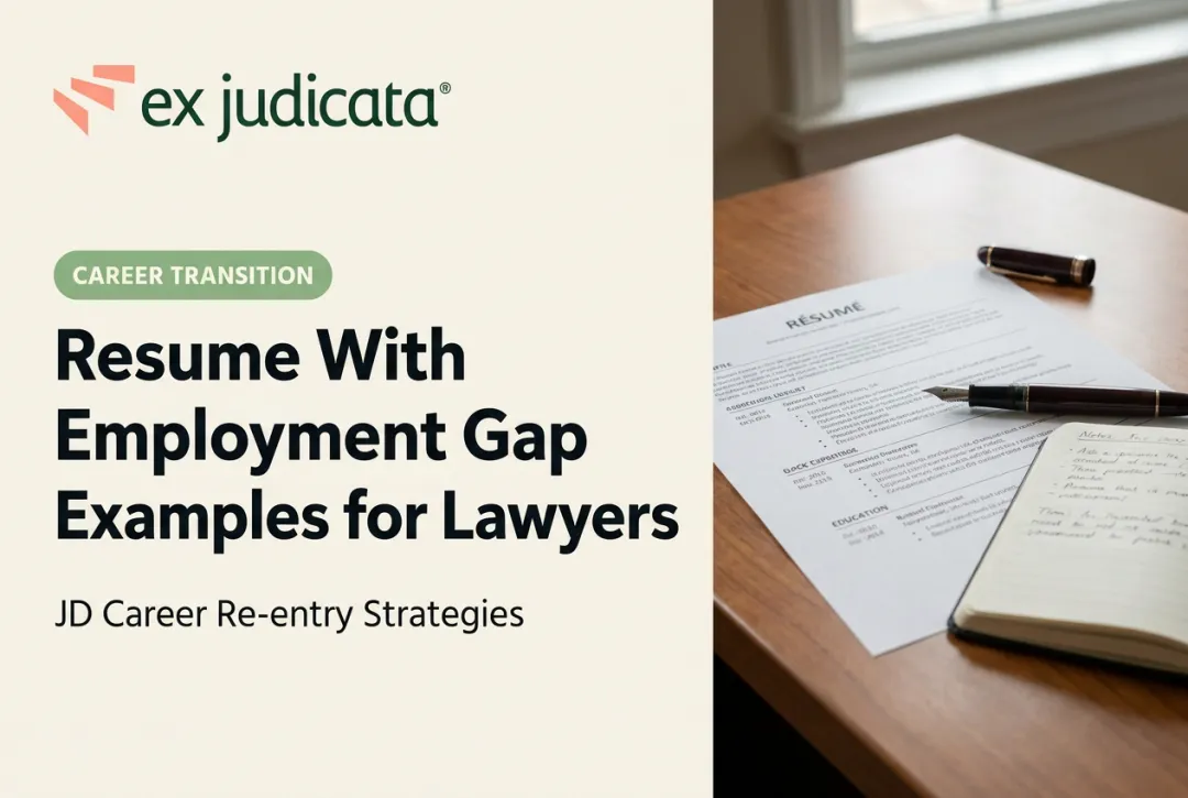 Resume With Employment Gap Examples for Lawyers