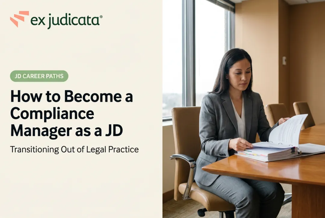 How to Become a Compliance Manager as a JD