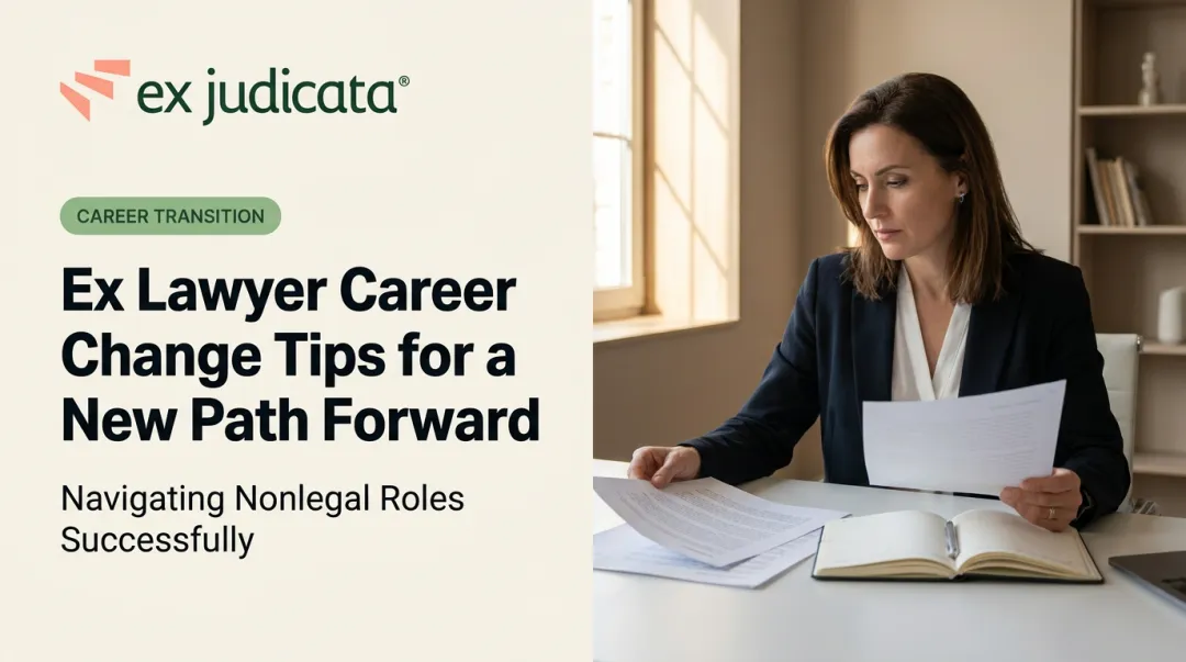 Ex Lawyer Career Change Tips for a New Path Forward