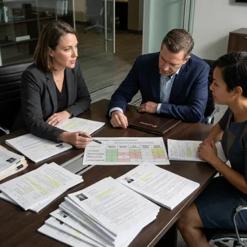 Recruiting team mapping JD candidates to financial services roles
