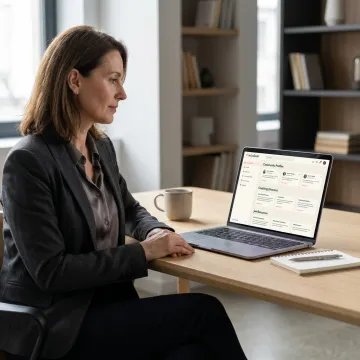 Attorney using an online JD career network