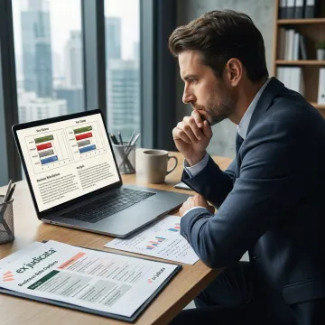 Lawyer completing an online career assessment