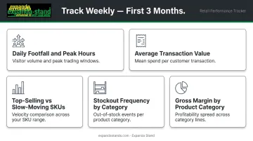 Five weekly supermarket performance metrics to track during first three months of operations