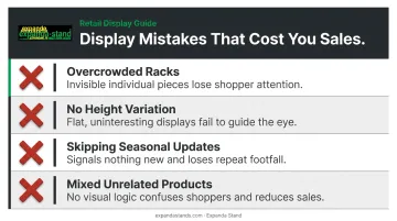 Four common clothing display mistakes retailers make that hurt sales