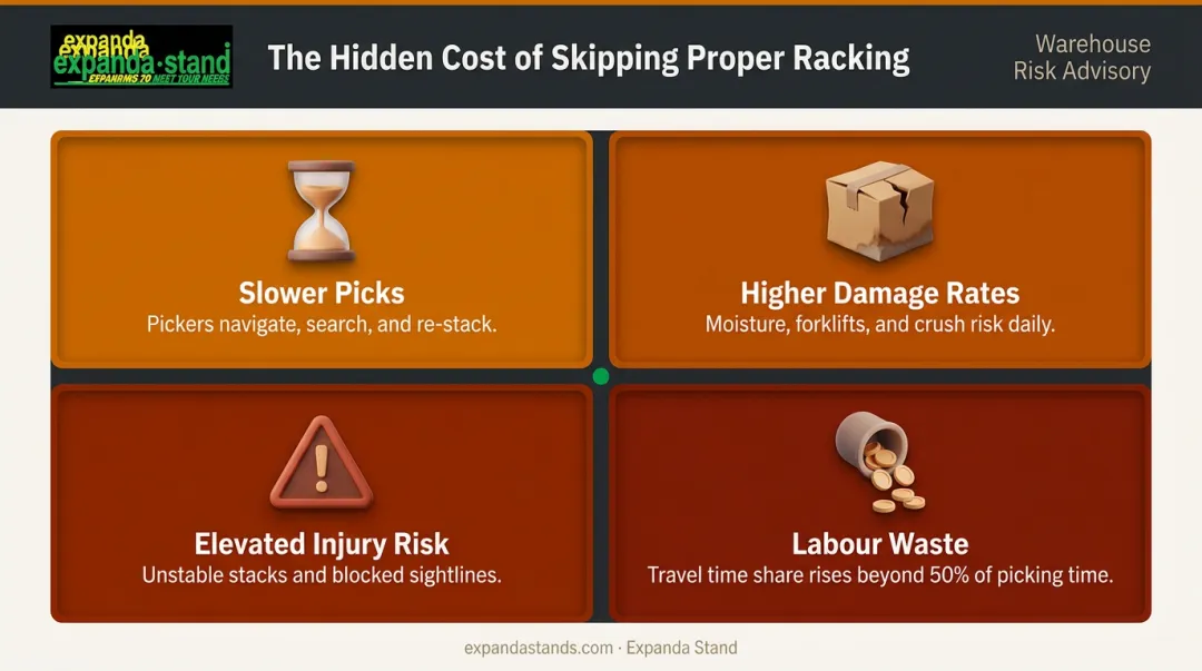 Cost of poor warehouse storage four hidden impact areas without proper racking systems