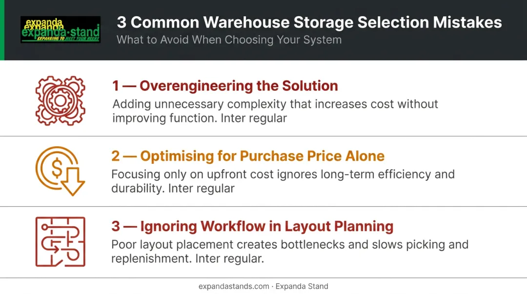 Three common warehouse storage system selection mistakes and how to avoid them