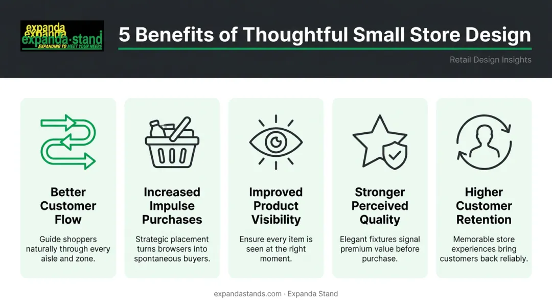 Five key store design outcomes improving customer flow sales and retention