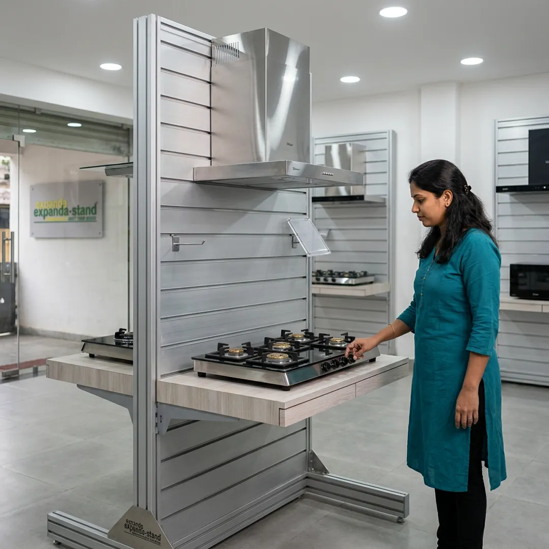 Kitchen Showrooms slatwall display